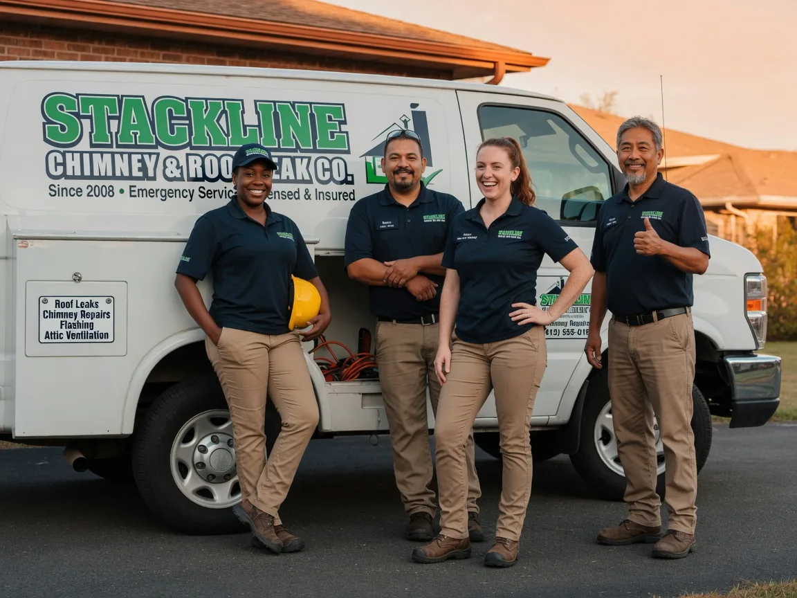 Chimney flashing repair company in Lewis, KS